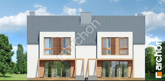 Дворовий фасад Будинок в клематисах 22 (Р2) вер. 2