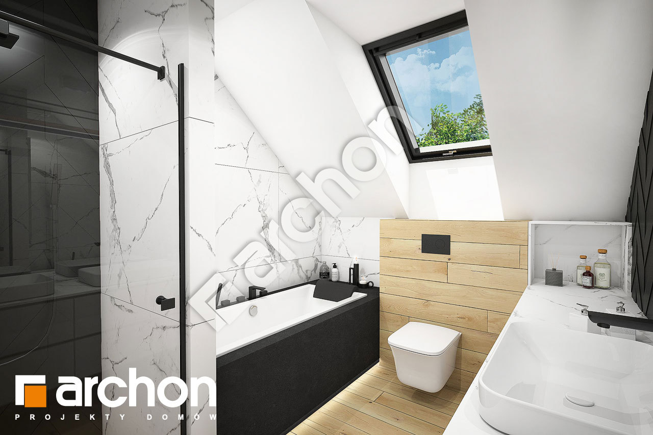 Проект дома ARCHON+ Дом в малиновках 11 (ГА) визуализация ванной (визуализация 3 вид 2)