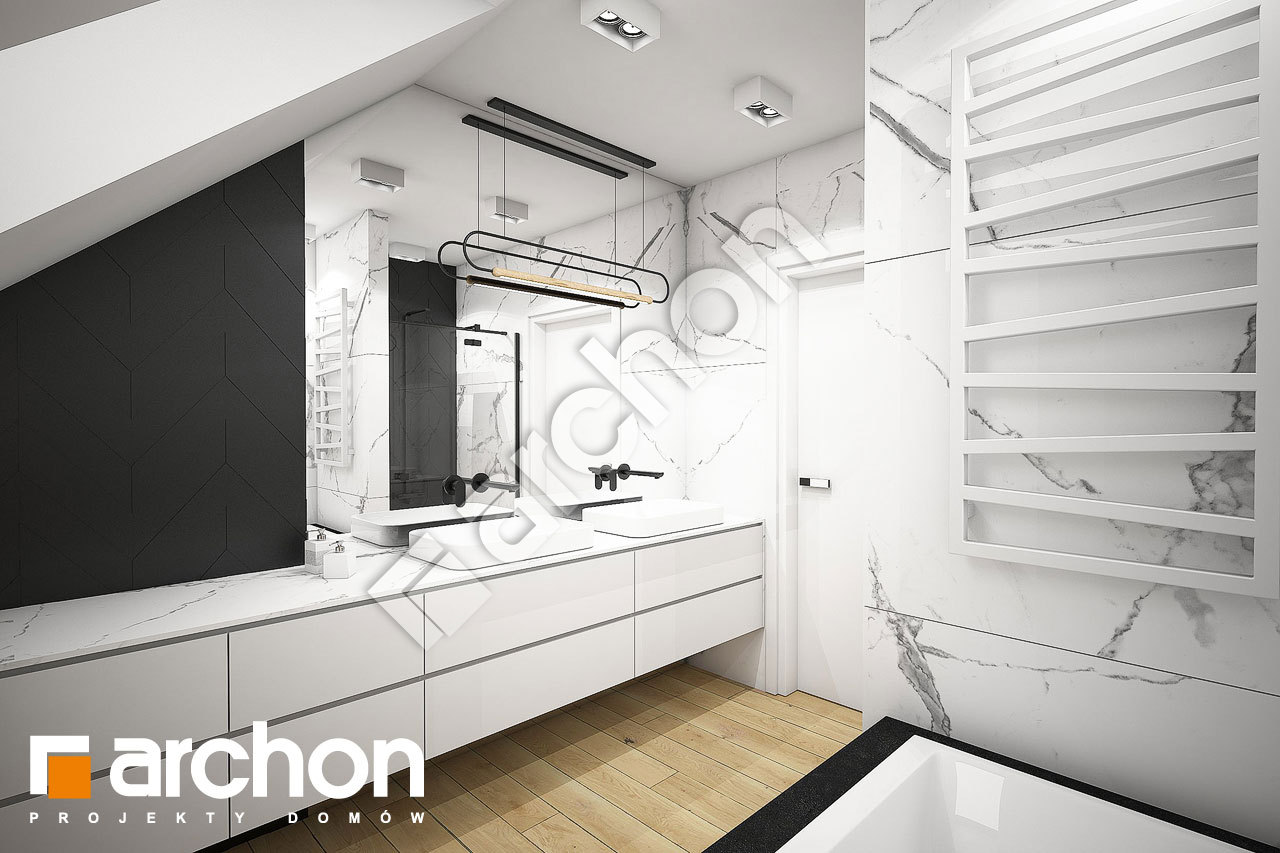 Проект дома ARCHON+ Дом в малиновках 11 (ГА) визуализация ванной (визуализация 3 вид 3)
