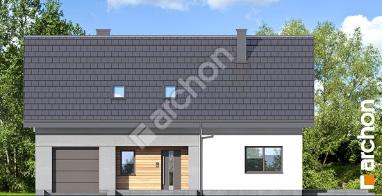 Передній фасад Будинок в малинівці 11 (ГА)