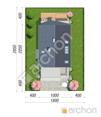 Проєкт будинку ARCHON+ Будинок в червені 2 (Г2) Ситуація