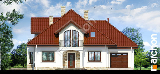 Передній фасад Будинок в тим'яні 4 вер.2