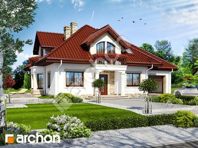 Проєкт будинку ARCHON+ Будинок в тим'яні 4 вер.2 