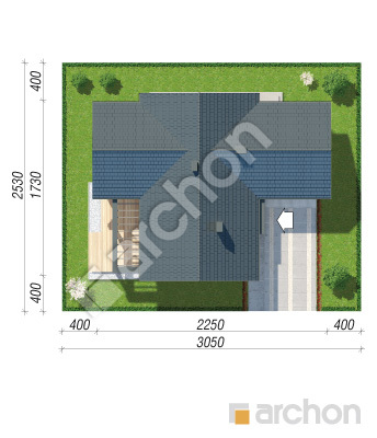 Проєкт будинку ARCHON+ Будинок в первоцвітах 12 (Г2) Ситуація