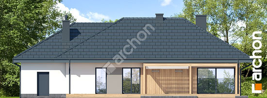 Дворовий фасад Будинок в сантолінах 4