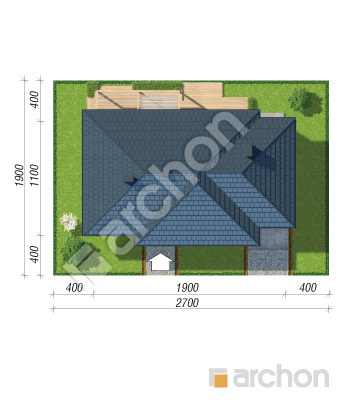 Проект дома ARCHON+ Дом в сантолинах 4 Ситуація