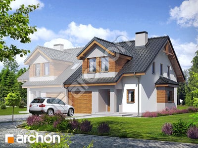 Проект дома ARCHON+ Дом в клематисах 9 (Б) вер.3 