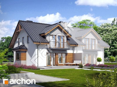 Проект дома ARCHON+ Дом в клематисах 9 (Б) вер.3 Вид 2