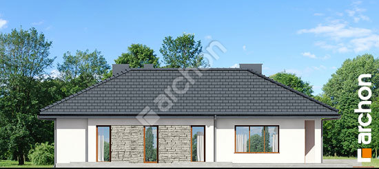 Дворовий фасад Будинок під какао вер.2