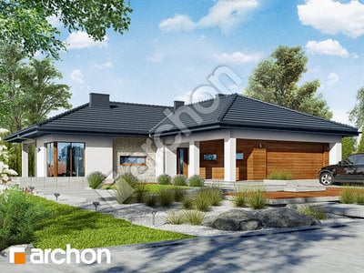 Проект дома ARCHON+ Дом под какао вер.2 