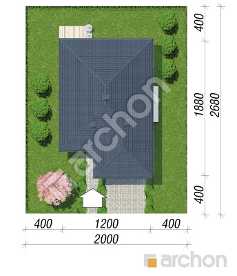 Проект дома ARCHON+ дом в ренклодах 2  Ситуація