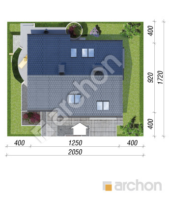 Проєкт будинку ARCHON+ Будинок у вістерії (Т) Ситуація