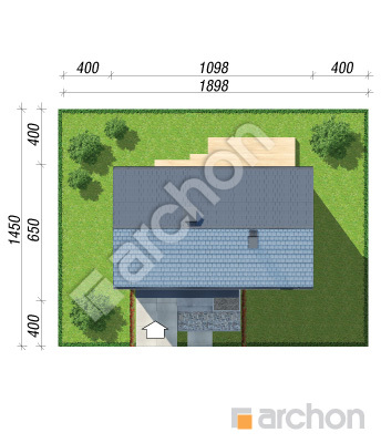 Проєкт будинку ARCHON+ Будинок в іберійках 2 (Г) Ситуація