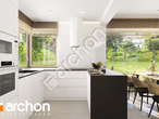 Проект дома ARCHON+ Дом в коммифорах 14 (Е) визуализация кухни 1 вид 2