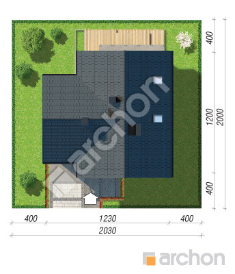 Проєкт будинку ARCHON+ Будинок в стрелітціях 2 (Г) Ситуація