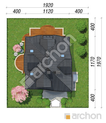 Проєкт будинку ARCHON+ Будинок в зефірантесі 2 Ситуація
