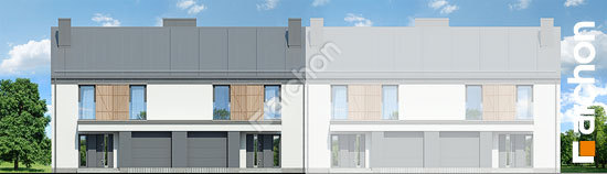 Передний фасад Дом в нарциссах (Р2Б)