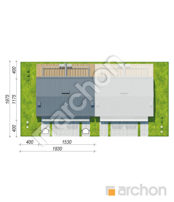 Проєкт будинку ARCHON+ Будинок в нарцисах (Р2Б) Ситуація