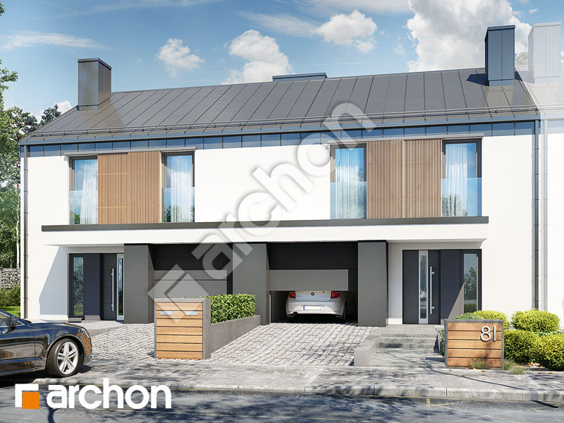 Проект будинку ARCHON+ Будинок в нарцисах (Р2Б) Вид 1