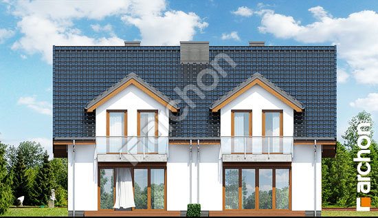 Дворовой фасад Дом под гинко (ГР2М)