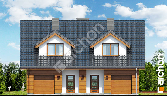 Передний фасад Дом под гинко (ГР2М)