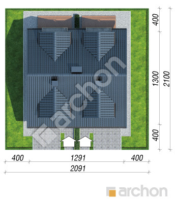 Проект дома ARCHON+ Дом под гинко (ГР2М) Ситуація