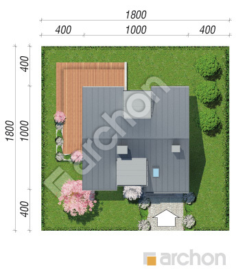Проєкт будинку ARCHON+ Будинок в амарилісах 5 (В) Ситуація
