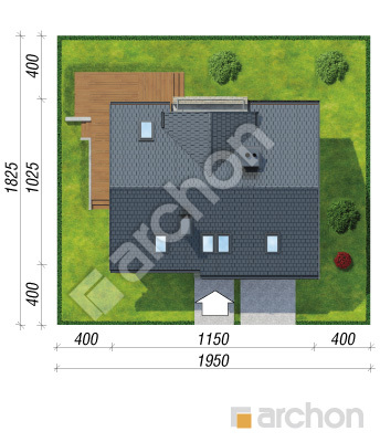 Проєкт будинку ARCHON+ Будинок під лічі 4 Ситуація