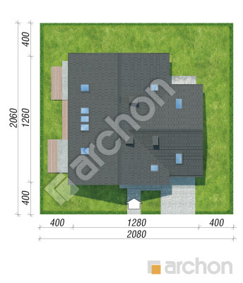 Проект дома ARCHON+ Дом в краспедиях Ситуація
