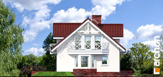 Боковой фасад Дом в рододендронах 6 (Г2П) вер.2