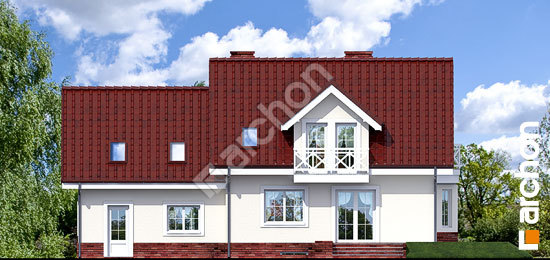 Дворовий фасад Будинок в рододендронах 6 (Г2П) вер.2