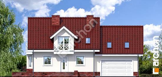 Передний фасад Дом в рододендронах 6 (Г2П) вер.2