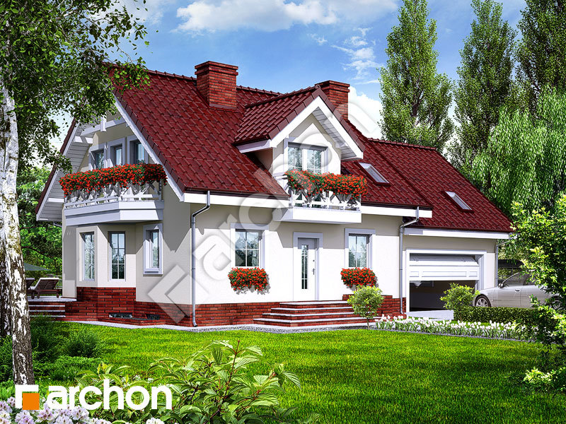 Проект будинку ARCHON+ Будинок в рододендронах 6 (Г2П) вер.2 Вид 1