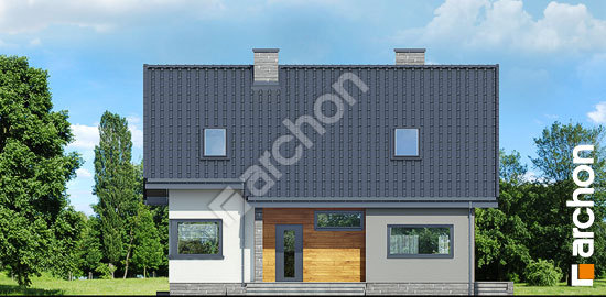 Передній фасад Будинок в журавках 2 вер.2