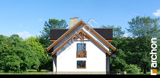 Боковой фасад Дом в рододендронах 18 (Г2Т)