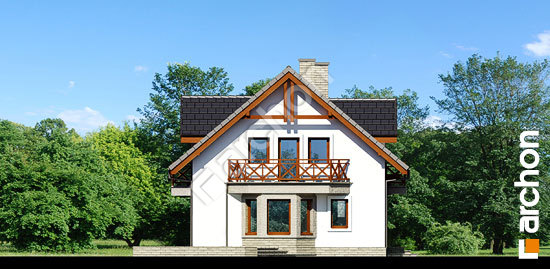 Боковой фасад Дом в рододендронах 18 (Г2Т)