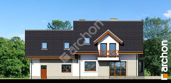 Дворовий фасад Будинок в рододендронах 18 (Г2Т)