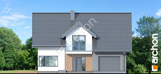 Передний фасад Дом в изопируме 15 (Е)