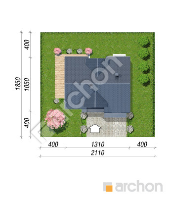 Проєкт будинку ARCHON+ Будинок в ізопірумі 15 (Е) Ситуація