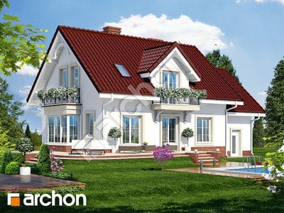 Проект дома ARCHON+ Дом в вербене 2 вер. 2 Вид 2