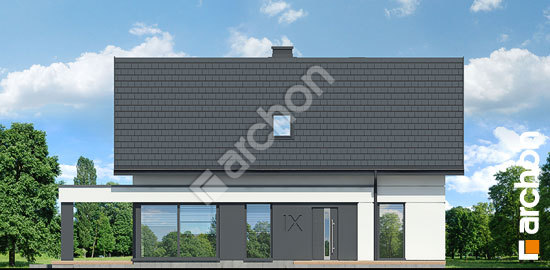 Передний фасад Дом в шишковиках 7