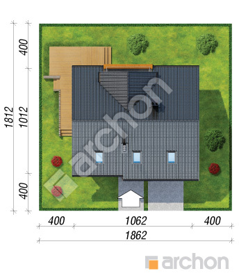 Проект дома ARCHON+ Дом под личи вер.2 Ситуація