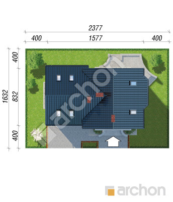 Проект дома ARCHON+ Дом в перловнике 2 (Г2) Ситуація