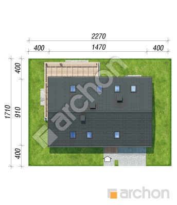 Проект дома ARCHON+ Дом в лилиях 2 Ситуація