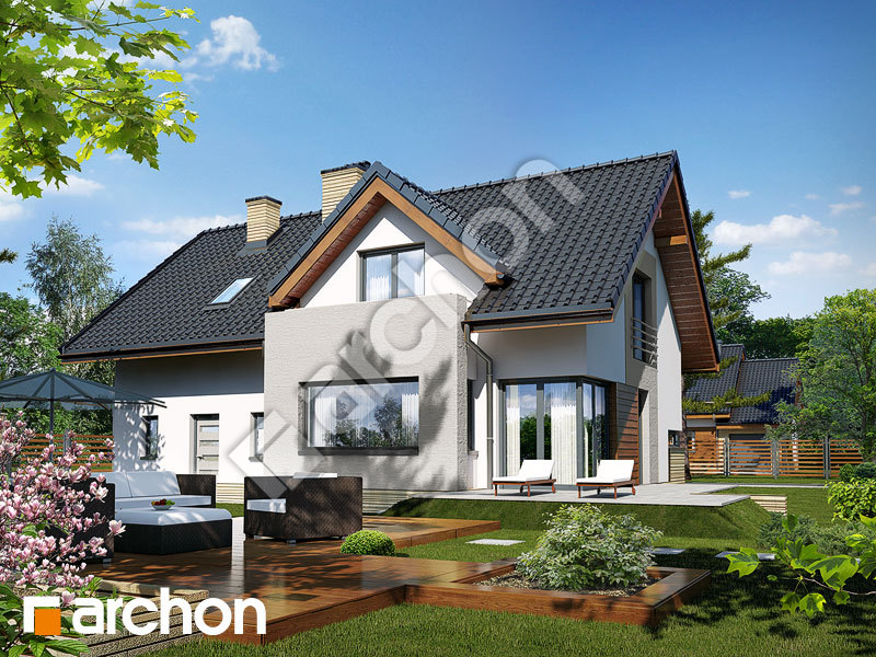 Проект дома ARCHON+ Дом под личи Г2 вер.2 Вид 1
