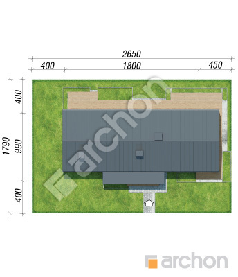 Проєкт будинку ARCHON+ Будинок в анемонах 2 Ситуація