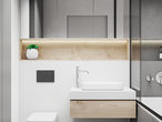 Проект дома ARCHON+ Дом в фиалках 2 (Р2Б) визуализация ванной (визуализация 3 вид 1)