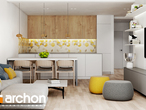 Проект будинку ARCHON+ Будинок в фіалках 2 (Р2Б) денна зона (візуалізація 1 від 6)