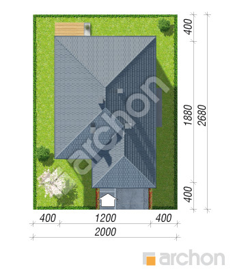 Проєкт будинку ARCHON+ Будинок в ренклодах 5 Ситуація