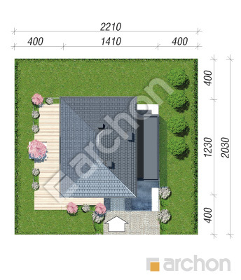 Проєкт будинку ARCHON+ Вілла Адріана 2 Ситуація